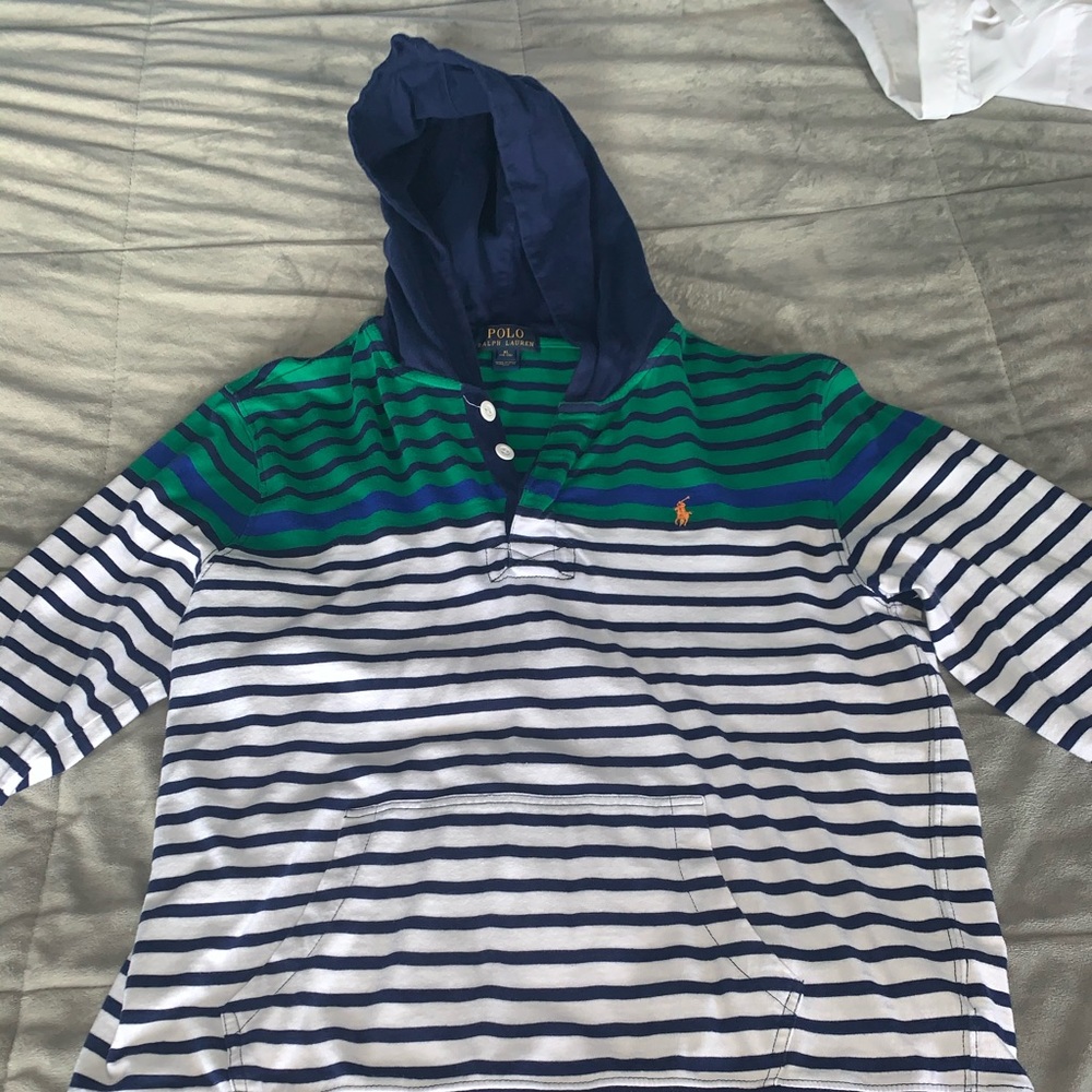 long sleeve shirt with hoodie